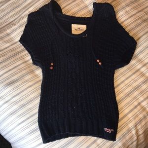 Hooded Navy Blue Hollister Sweater
